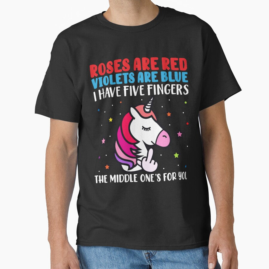 Rose Are Red Violets Are Blue Unicorn Funny by enedinake43 T-Shirts, Hoodie, Sweatshirt | BlankRebels.com (Image 1)