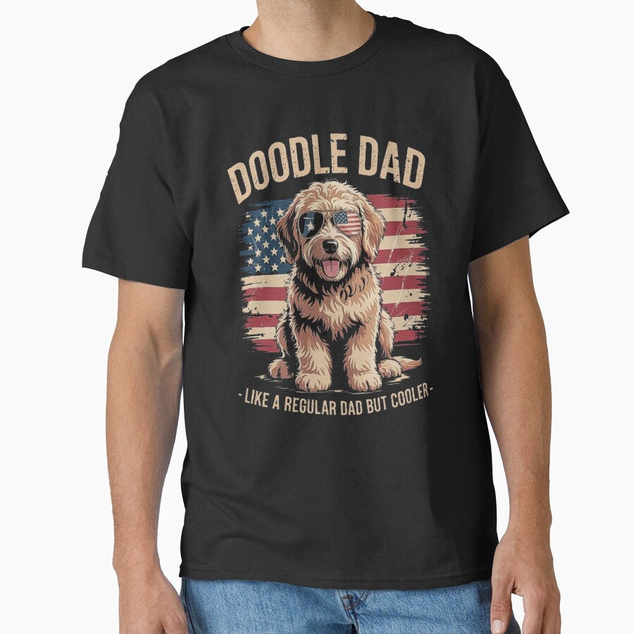 Funny Doodle Dad American Flag Design for Dog Lovers by love3617 T-Shirts, Hoodie, Sweatshirt | BlankRebels.com (Image 1)