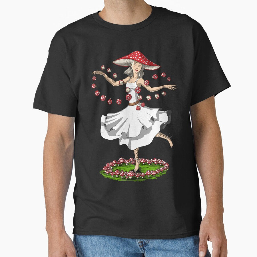 Amanita Muscaria Hippie Mushroom by underheaven T-Shirts, Hoodie, Sweatshirt | BlankRebels.com (Image 1)