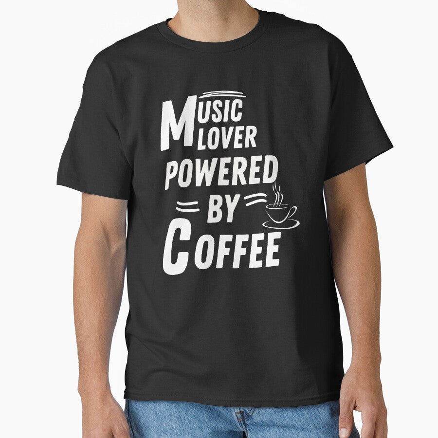 Music Lover powered by coffee by annoying-shirts Hoodie, Sweatshirt | BlankRebels.com (Image 1)