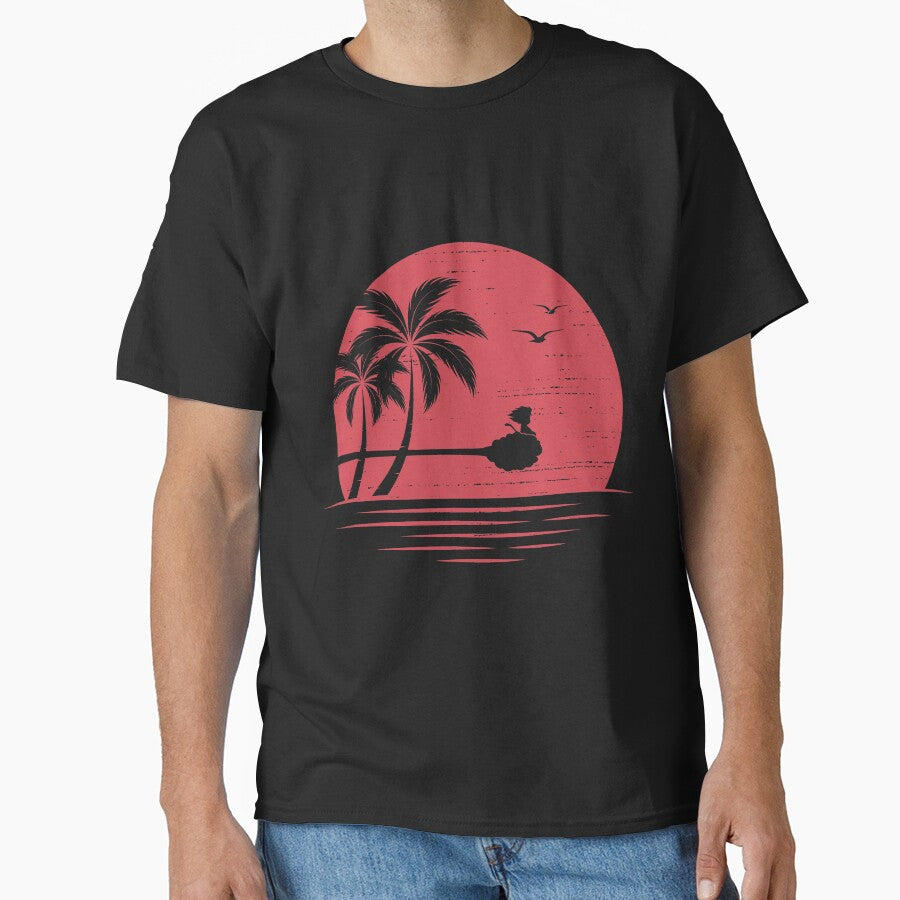 Goku in the sunset RED by Golden-Leo T-Shirts, Hoodie, Sweatshirt | BlankRebels.com (Image 1)