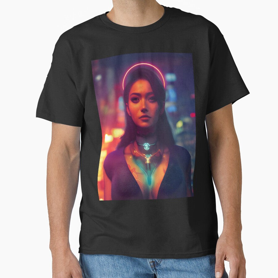 Beautiful Cyberpunk Woman by ArtAT T-Shirts, Hoodie, Sweatshirt | BlankRebels.com (Image 1)