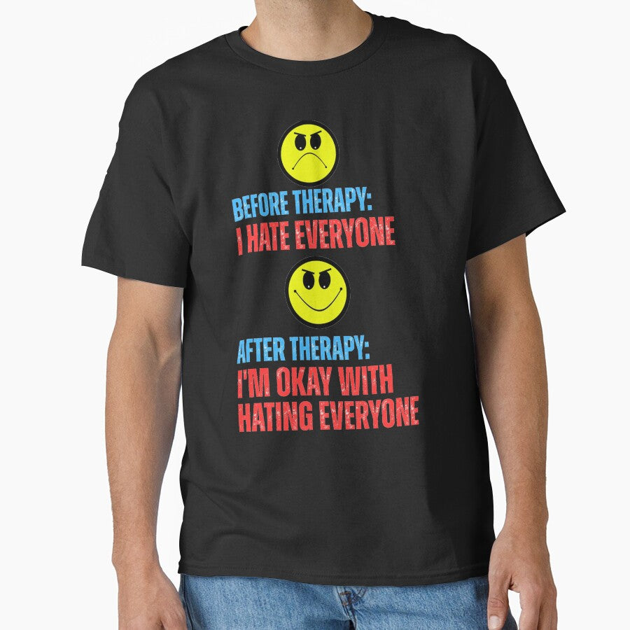 Before and After Therapy by RickE T-Shirts, Hoodie, Sweatshirt | BlankRebels.com (Image 1)