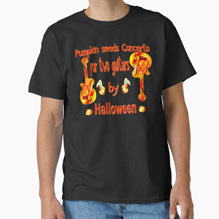 PUMPKIN SEED CONCERTO FOR TWO GUITARS BY HALLOWEEN by Ralek T-Shirts, Hoodie, Sweatshirt | BlankRebels.com (Image 1)