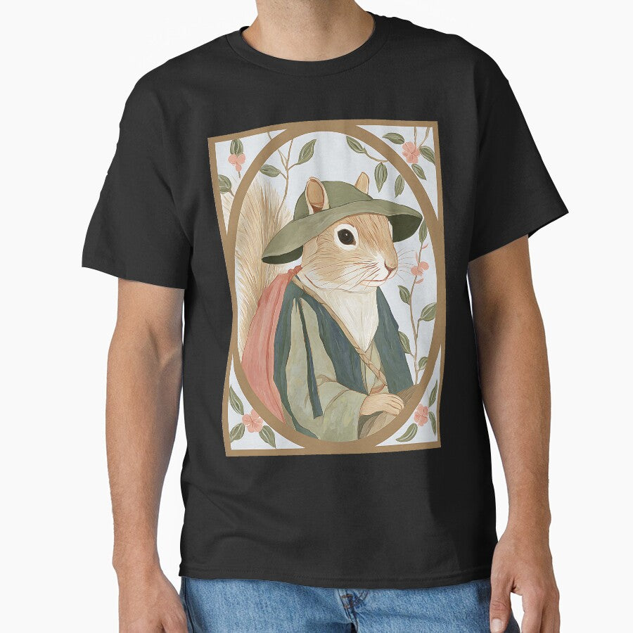 Charming Cottagecore Squirrel by bapupa T-Shirts, Hoodie, Sweatshirt | BlankRebels.com (Image 1)