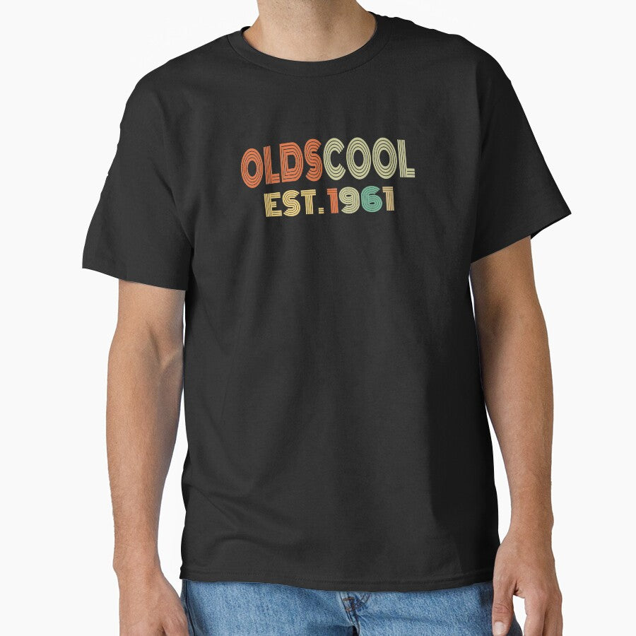 Oldscool Est. 1961 Birthday by Vanover Designs T-Shirts, Hoodie, Sweatshirt | BlankRebels.com (Image 1)