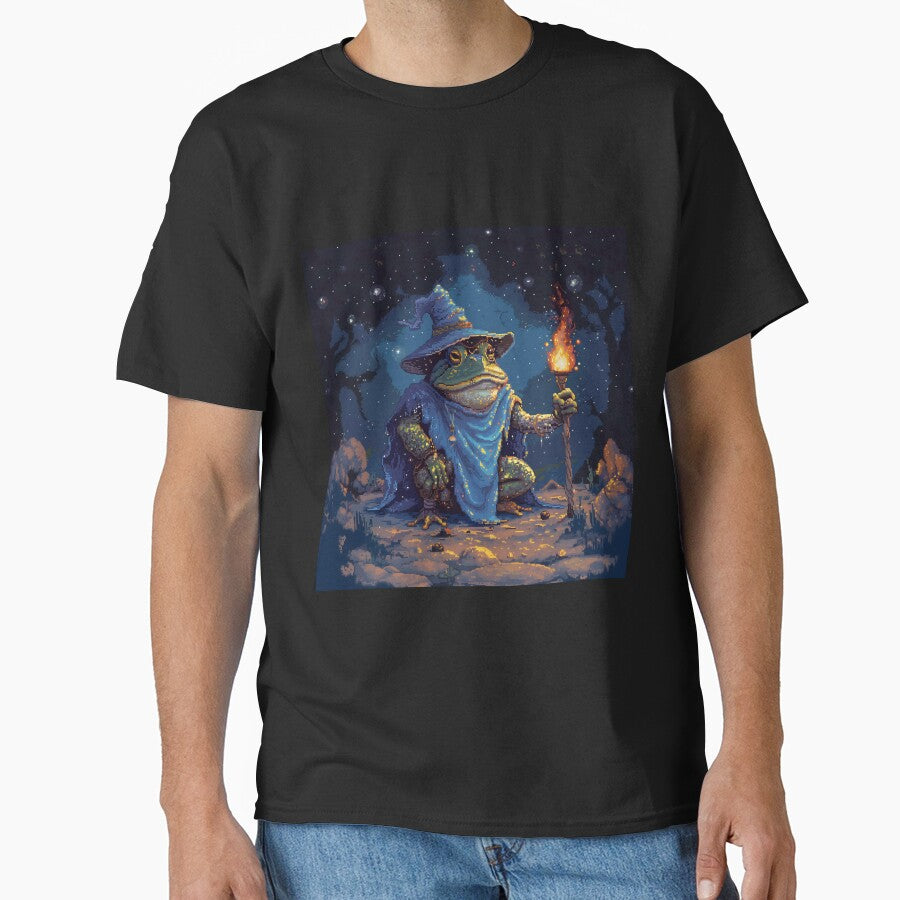 Toad Wizard Pixel Art by Kaos-Bit T-Shirts, Hoodie, Sweatshirt | BlankRebels.com (Image 1)