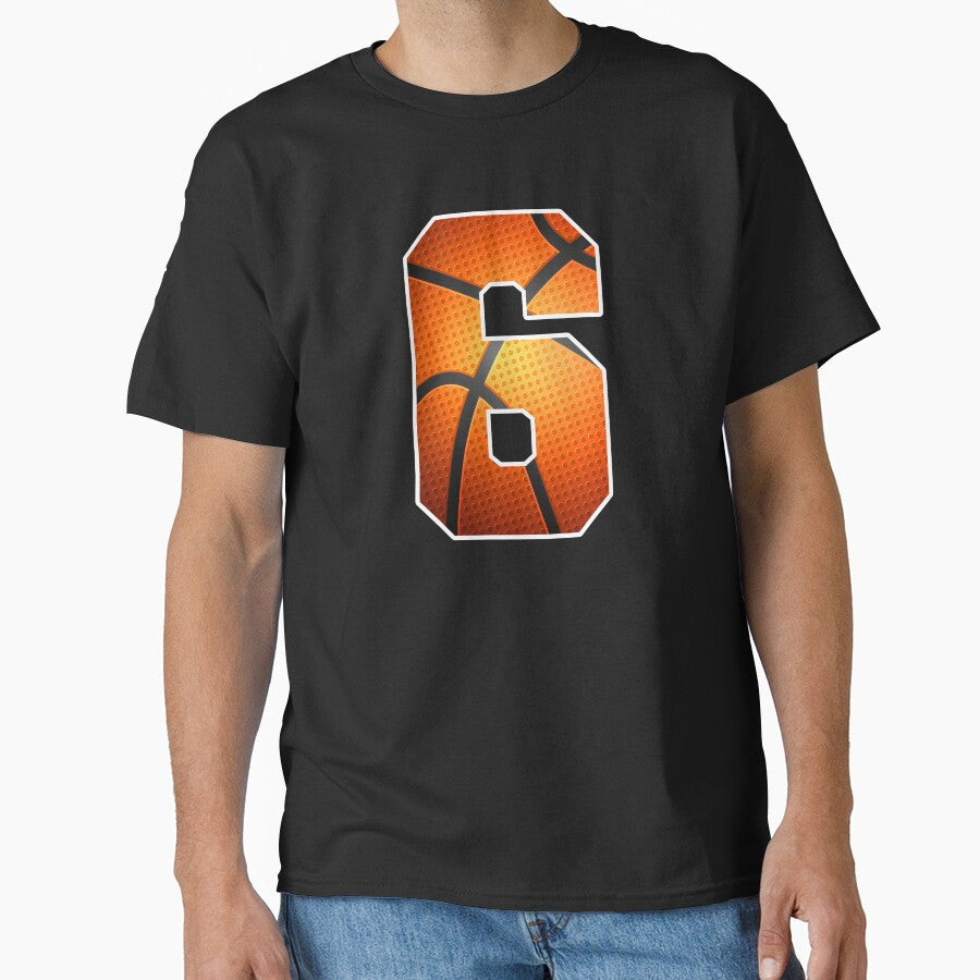 Basketball Birthday 6 Sports Number Six Design by JRRTs T-Shirts, Hoodie, Sweatshirt | BlankRebels.com (Image 1)