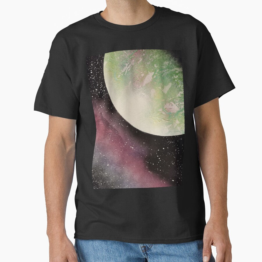 Spray paint art green planet by WoodRocksArt T-Shirts, Hoodie, Sweatshirt | BlankRebels.com (Image 1)