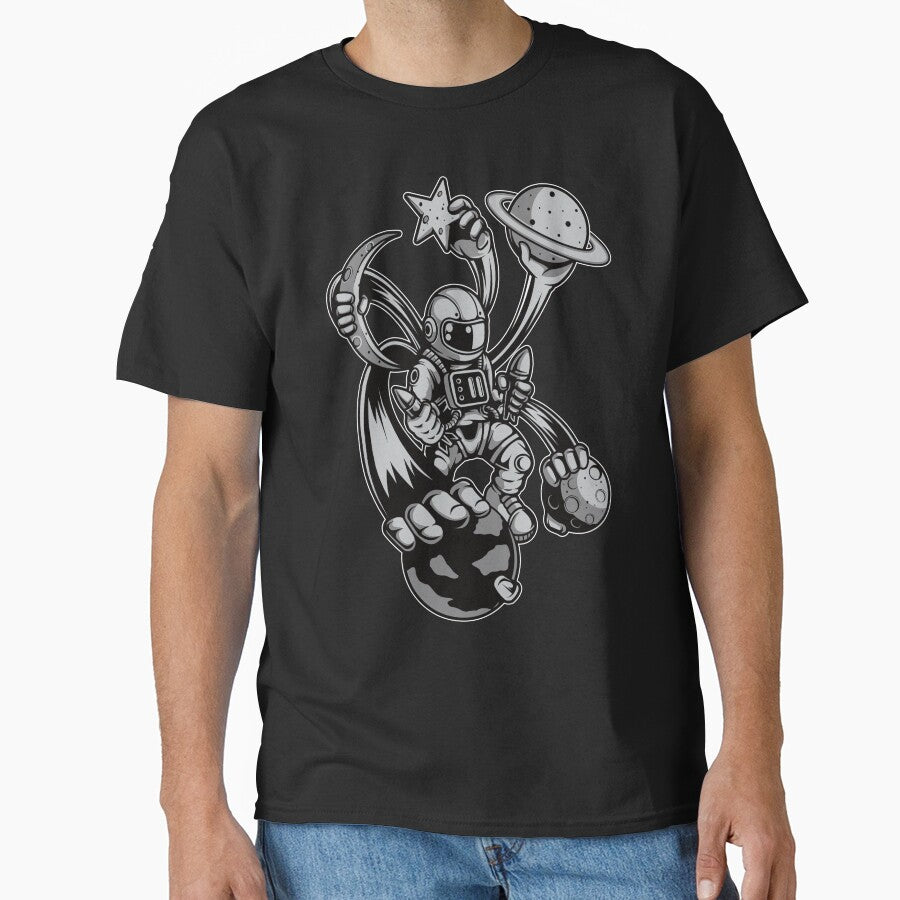 Astronaut Multiple Hands - Funny Outer Space Lovers by Desteroids T-Shirts, Hoodie, Sweatshirt | BlankRebels.com (Image 1)