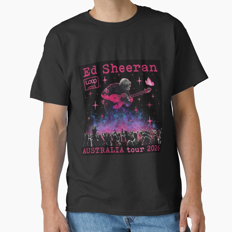 Ed Australia Sheeran Loop Tour Australia 2026 Concert Music Tour 2026 by sarevchar T-Shirts, Hoodie, Sweatshirt (Image 1)