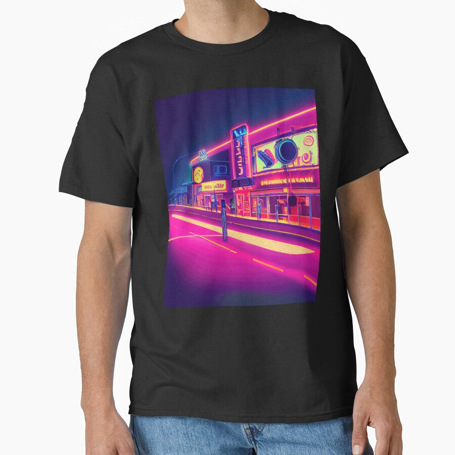 Hollywood Neon Vaporwave by ComicsFactory T-Shirts, Hoodie, Sweatshirt | BlankRebels.com (Image 1)