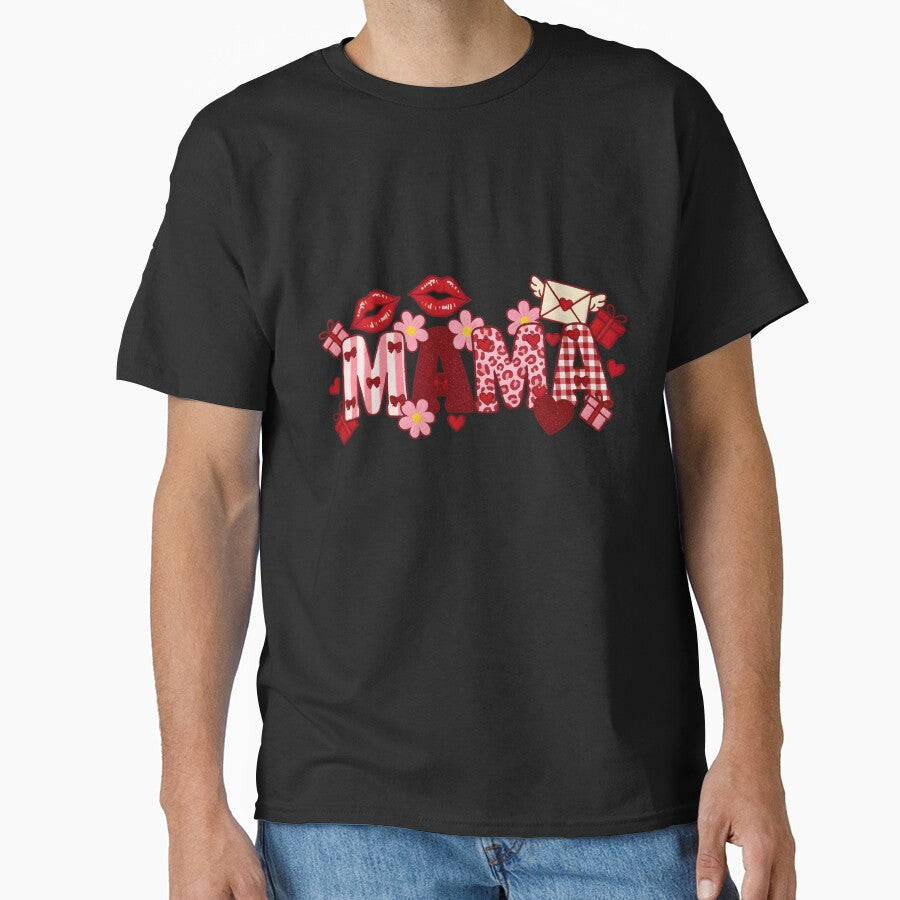 Mama Valentine's Day Preppy Valentine Mama by KroghDs T-Shirts, Hoodie, Sweatshirt | BlankRebels.com (Image 1)