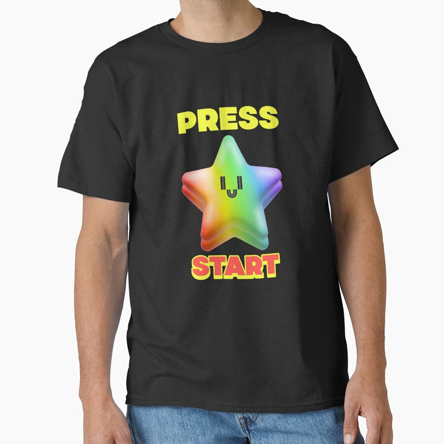 Press Start video game tshirt men by Alex-Store-KY Hoodie, Sweatshirt | BlankRebels.com (Image 1)