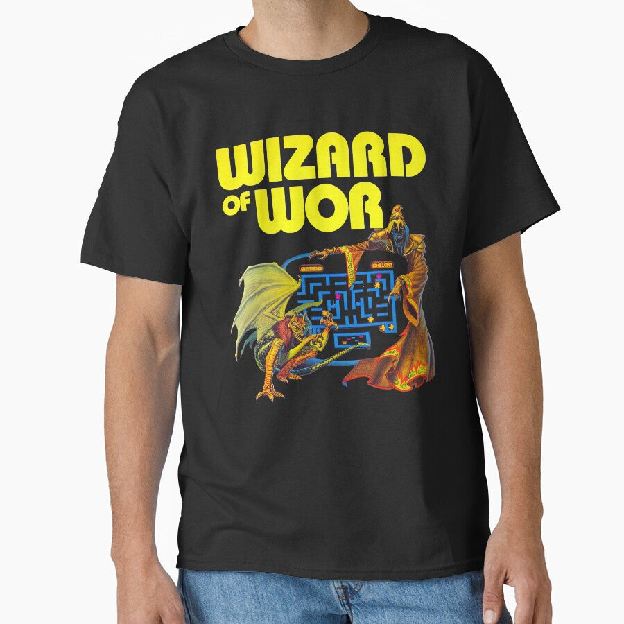 Wizard of Wor Retro Game Cover by Retr0Tshirts