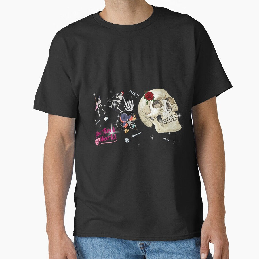 You Rock My World Skeleton Band by theprof2021 T-Shirts, Hoodie, Sweatshirt | BlankRebels.com (Image 1)