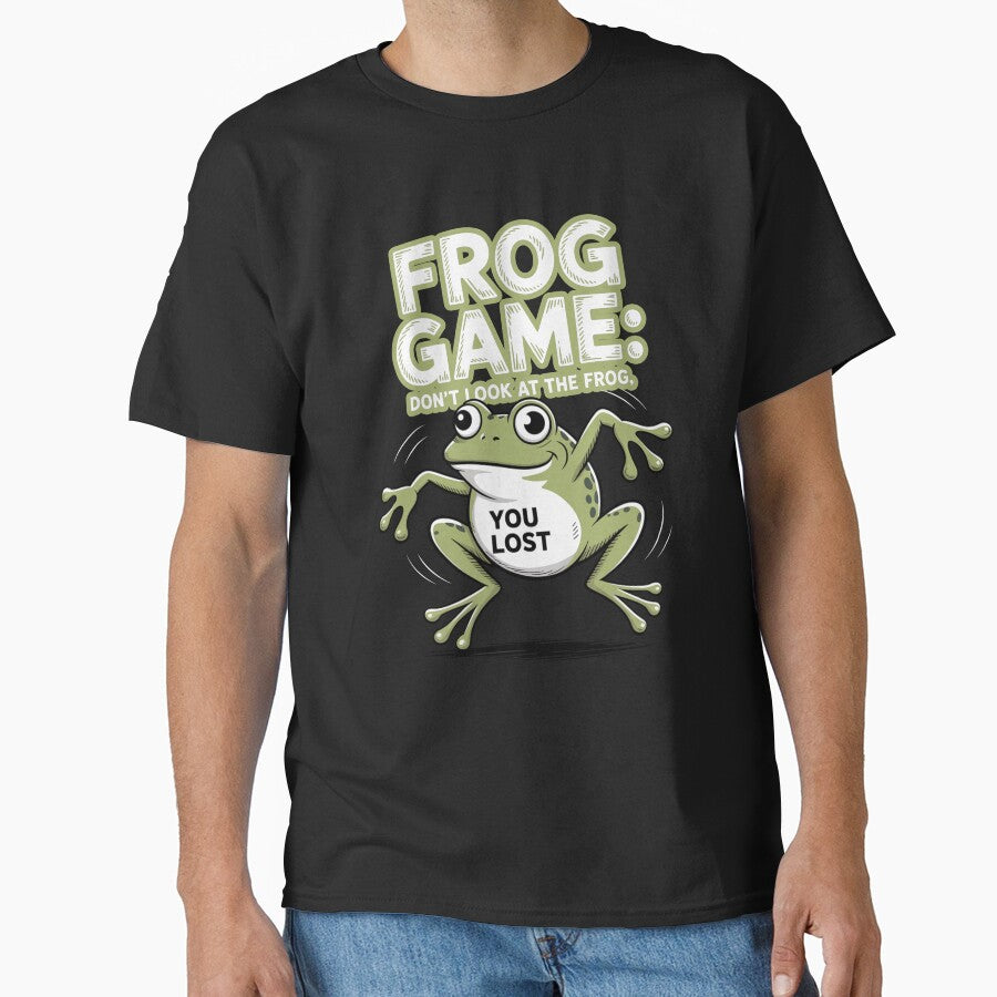Frog Game – Don’t Look at the Frog Meme by MonkiFlipp T-Shirts, Hoodie, Sweatshirt | BlankRebels.com (Image 1)