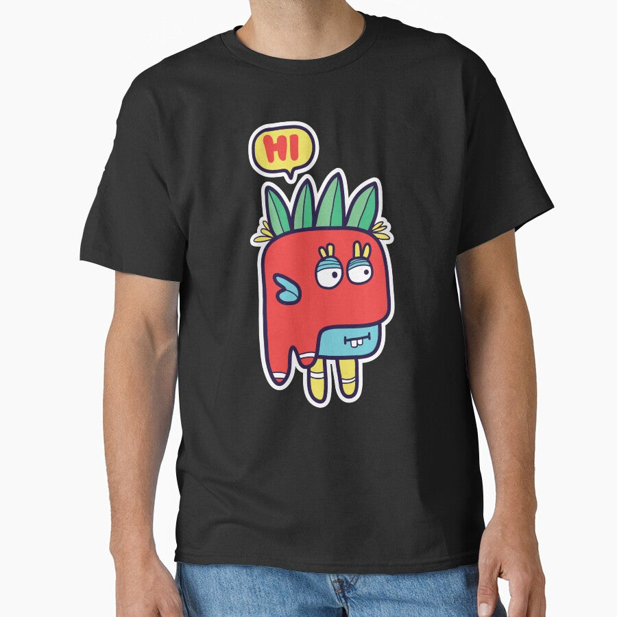 cute monsters say hi by irfancholis T-Shirts, Hoodie, Sweatshirt | BlankRebels.com (Image 1)