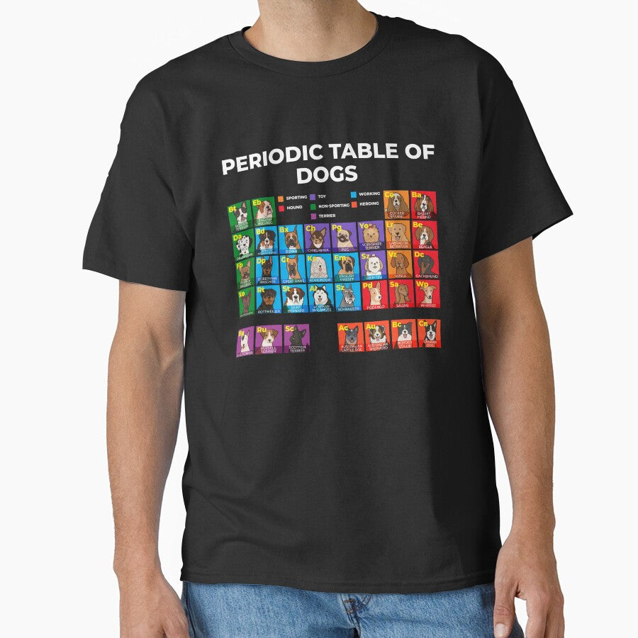 Periodic Table of Dogs, Dog Lover, Funny Science by Maria Garcia T-Shirts, Hoodie, Sweatshirt | BlankRebels.com (Image 1)