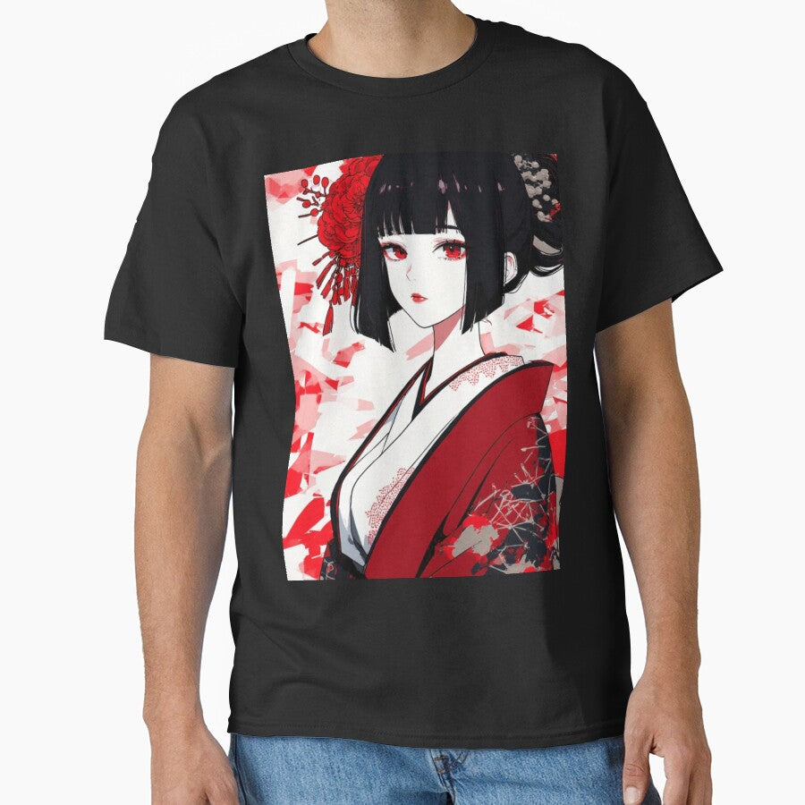Traditional Geisha - Crimson Eyes Aesthetic by JiMakmo