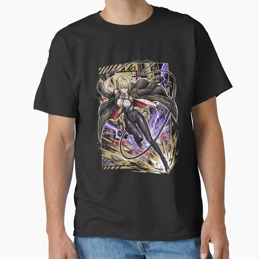 Evelyn Chevalier Zenless Zone Zero Synthwave Retro Neon by HakoCity T-Shirts, Hoodie, Sweatshirt | BlankRebels.com (Image 1)