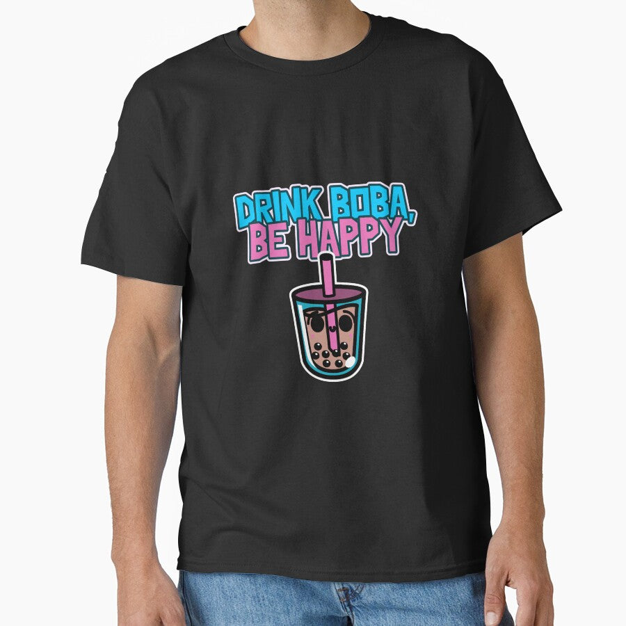 Drink Boba, Be Happy by Winter--Flowers T-Shirts, Hoodie, Sweatshirt | BlankRebels.com (Image 1)