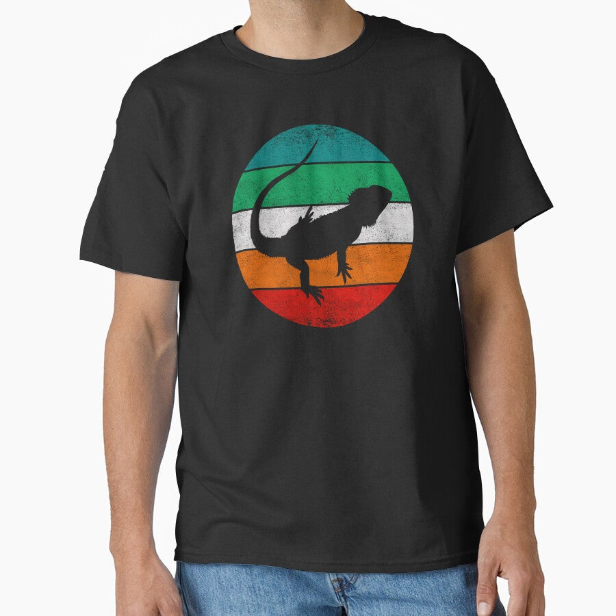 Bearded Dragon Distressed Retro Silhouette by BCreative4U T-Shirts, Hoodie, Sweatshirt | BlankRebels.com (Image 1)