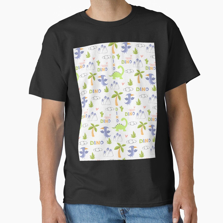 Cute Dino Pattern by cgroenewald T-Shirts, Hoodie, Sweatshirt | BlankRebels.com (Image 1)