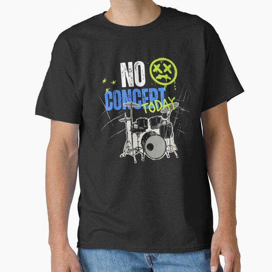 Funny Music Concert Lover  No Concert Today Sad Emoji Graffiti by Zayavca T-Shirts, Hoodie, Sweatshirt (Image 1)