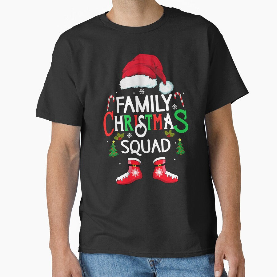 family christmas squad shirt, funny matching christmas 2023 crew xmas shirt by ZAIN JAMAL Hoodie, Sweatshirt (Image 1)
