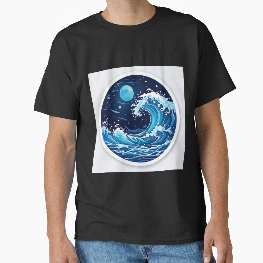 Ocean Wave Design by Planetporridge T-Shirts, Hoodie, Sweatshirt | BlankRebels.com (Image 1)