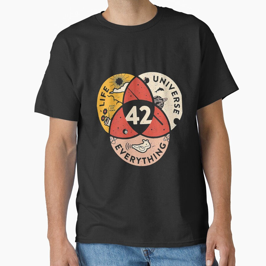 42 The Answer To Life The Universe And Everything Classic by TheCosmicOtter T-Shirts, Hoodie, Sweatshirt (Image 1)