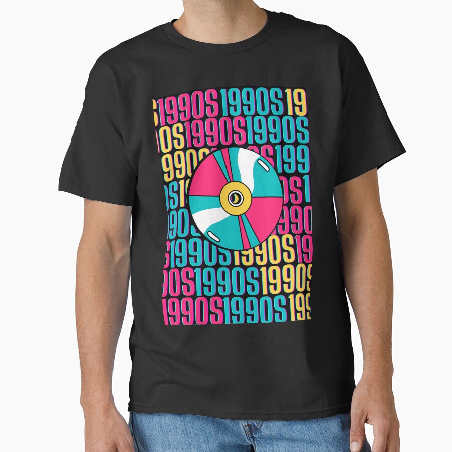 1990s retro design 2 - Black Background by PunjabanJatti T-Shirts, Hoodie, Sweatshirt | BlankRebels.com (Image 1)