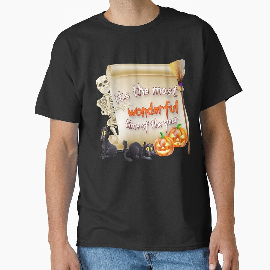 its the most wonderful time of the year black cat halloween by YASSINOOS10 T-Shirts, Hoodie, Sweatshirt (Image 1)