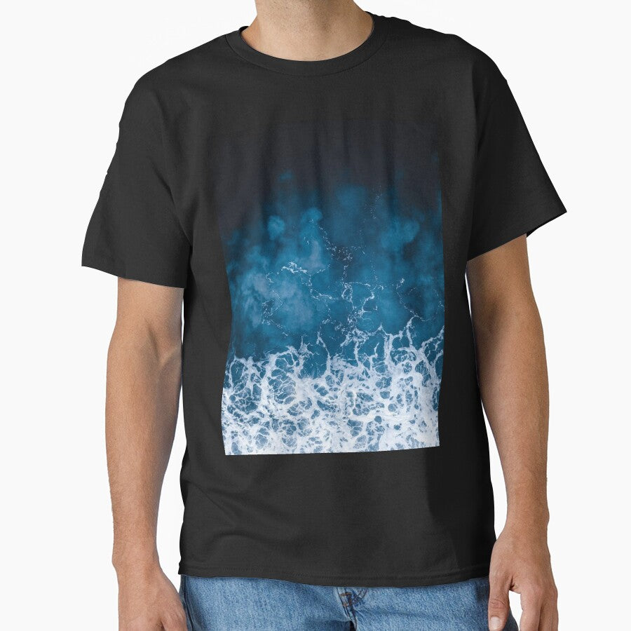 BEAUTIFUL BLUE OCEAN WAVES - AERIAL VIEW by 8G T-Shirts, Hoodie, Sweatshirt | BlankRebels.com (Image 1)