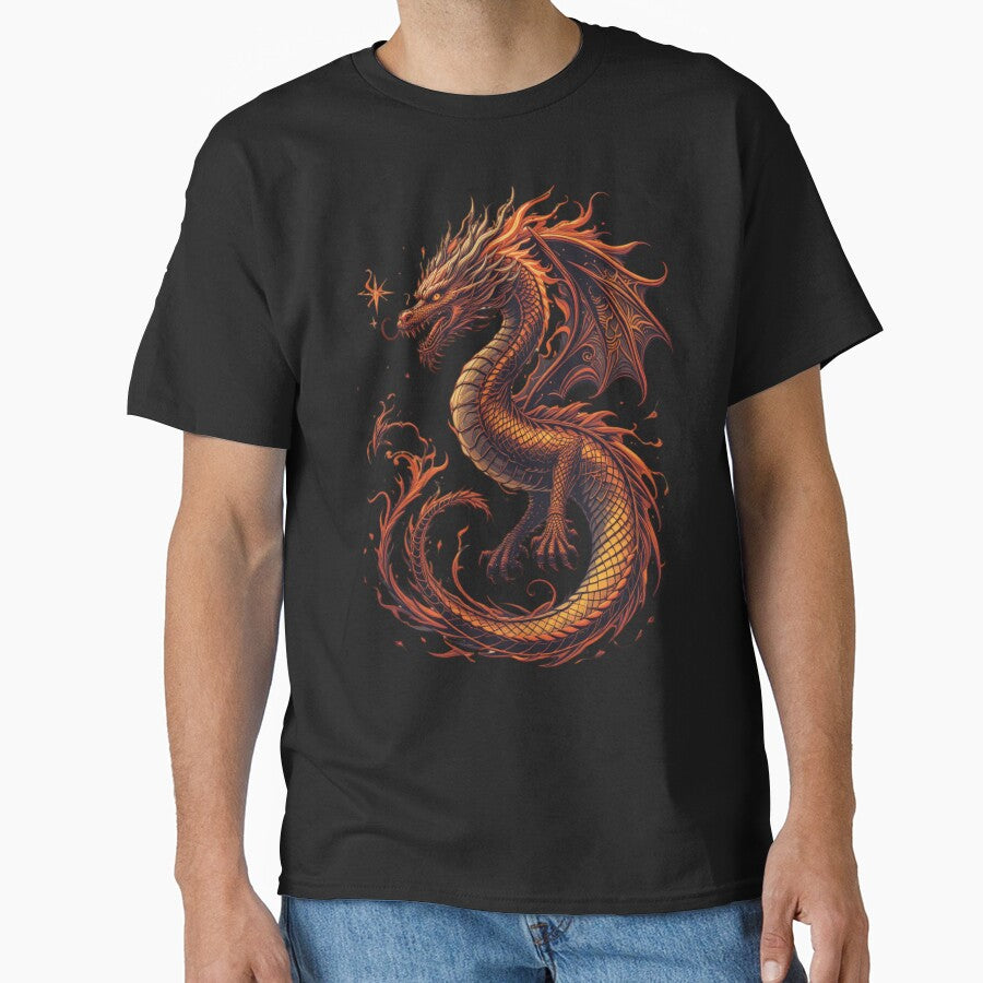 Fire dragon by whatthefoxsays T-Shirts, Hoodie, Sweatshirt | BlankRebels.com (Image 1)