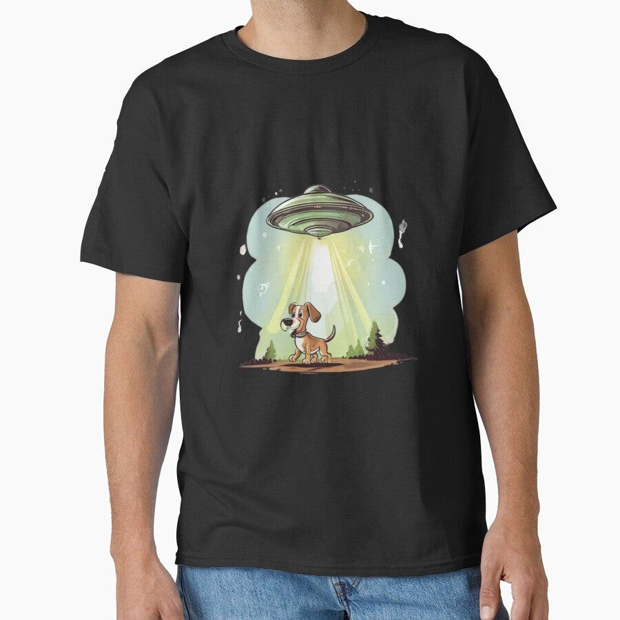 Aliens abducting a Dog by Planetporridge T-Shirts, Hoodie, Sweatshirt | BlankRebels.com (Image 1)