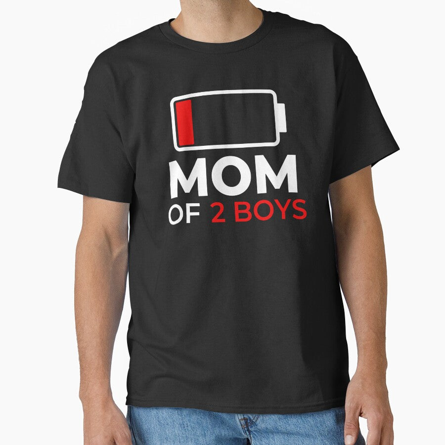 Mom of 2 Boys Shirt Gift from Son Mothers Day Birthday Women by Mo Foudah Hoodie, Sweatshirt | BlankRebels.com (Image 1)