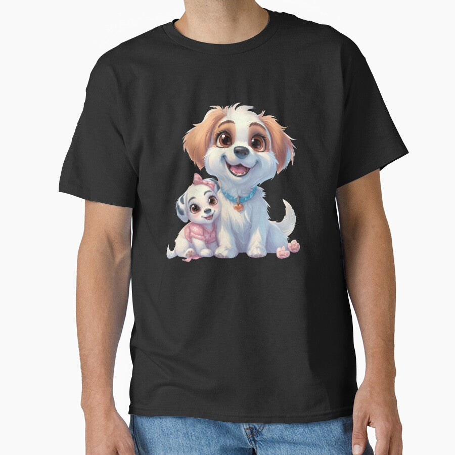 Cute mother dog and puppy! by fribabywonder T-Shirts, Hoodie, Sweatshirt | BlankRebels.com (Image 1)