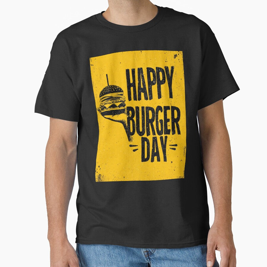 Happy Burger Day by StudioRedKoala T-Shirts, Hoodie, Sweatshirt | BlankRebels.com (Image 1)