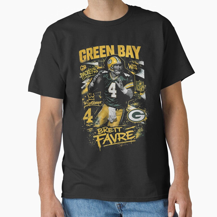 Brett Favre Graffiti Legacy – Green Bay Gunslinger in Street Art Vibes by TheArtOfCar T-Shirts, Hoodie, Sweatshirt (Image 1)