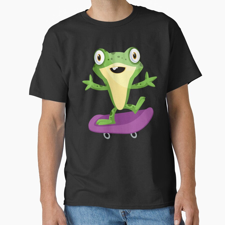 Frog on a Skateboard by Imaginative Expressions⭐️ ⭐️ ⭐️ ⭐️ ⭐️ T-Shirts, Hoodie, Sweatshirt | BlankRebels.com (Image 1)