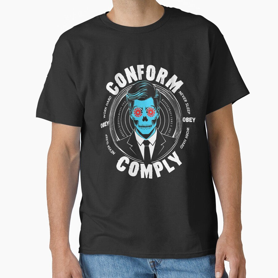 Obey Hoodie Comply Conform Watch TV Funny T-shirt by Christian  Clothing Sweatshirt | BlankRebels.com (Image 1)