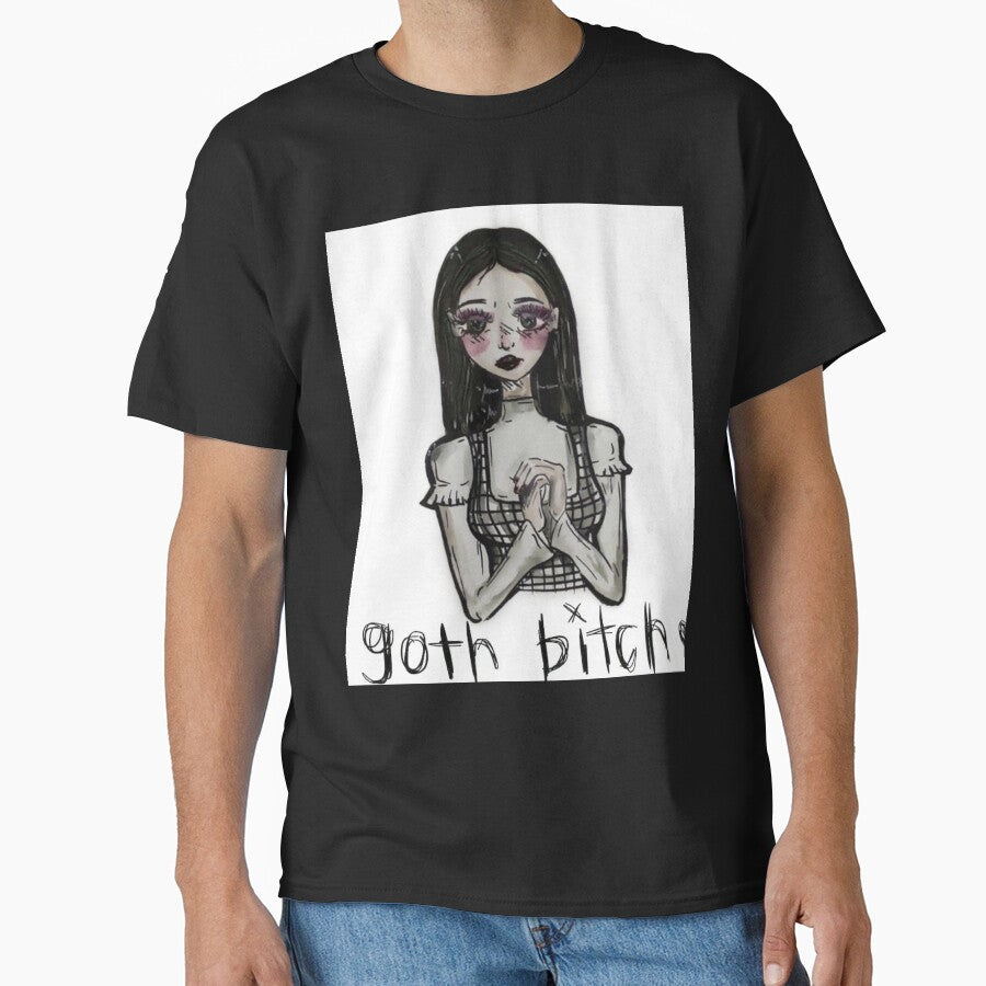 goth girl art by yuhhbruhh T-Shirts, Hoodie, Sweatshirt | BlankRebels.com (Image 1)