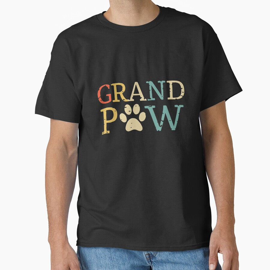 Grandpaw Dog Dad And Cat Dad Lover - Gift For Your Dad by wackydesign T-Shirts, Hoodie, Sweatshirt (Image 1)