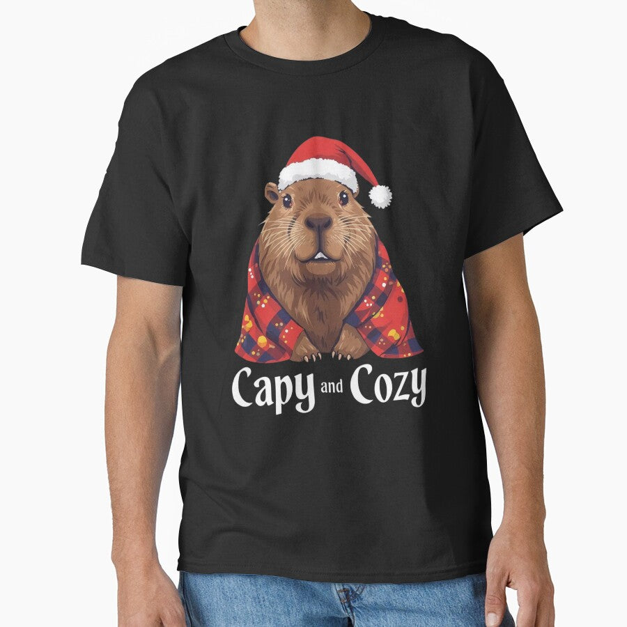 Capy and Cozy – Chill Chrismas Capybara Relaxing Design by Two bro's shop T-Shirts, Hoodie, Sweatshirt (Image 1)