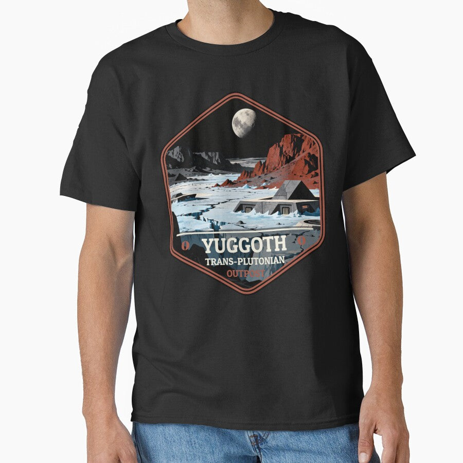 Yuggoth – Trans-Plutonian Outpost Vintage Travel Badge by GEEK-FACTORY-EU