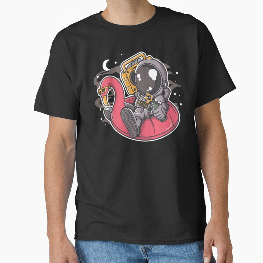 Astronaut Floaties Balloon - Funny Outer Space Lovers by Desteroids T-Shirts, Hoodie, Sweatshirt | BlankRebels.com (Image 1)