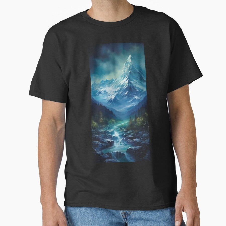 Fantasy Landscape - Land of Emeraldora by Fantasy Masterpiece T-Shirts, Hoodie, Sweatshirt | BlankRebels.com (Image 1)