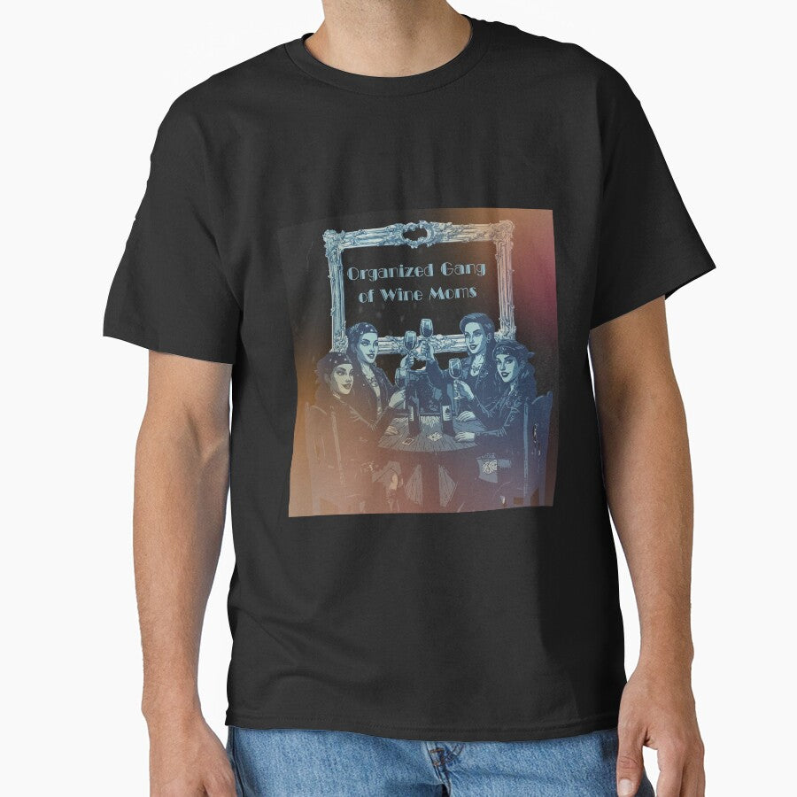 Organized Gang of Wine Moms - Retro Biker Aesthetic by MikesLab T-Shirts, Hoodie, Sweatshirt | BlankRebels.com (Image 1)